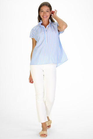 Pepper Popover in Sunset Stripe