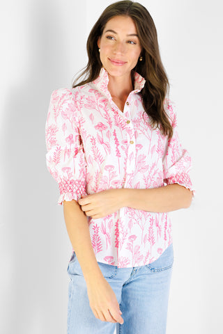 Percy Popover in Pink Floral Toile