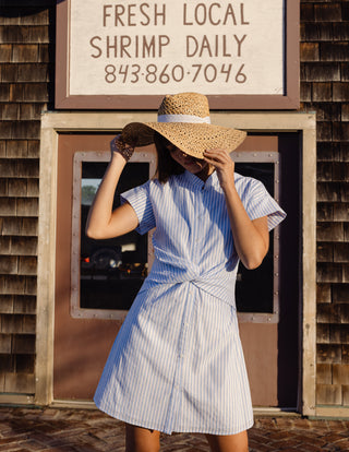 Phoebe Dress in Seaside Stripe