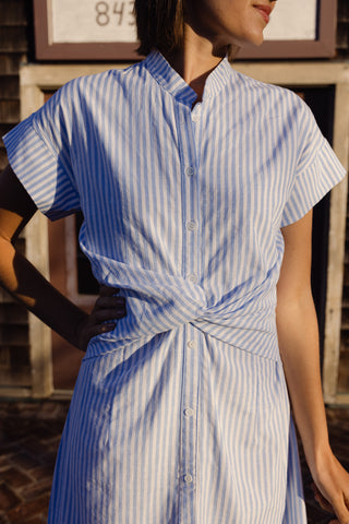 Phoebe Dress in Seaside Stripe