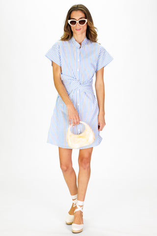 Phoebe Dress in Seaside Stripe