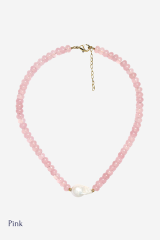 Susie Quartz Beaded Necklace by Lisi Lerch