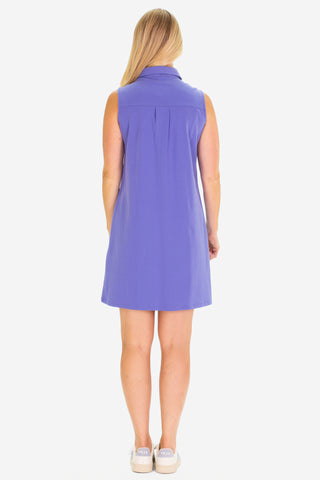 The Pique Opal Dress in Periwinkle