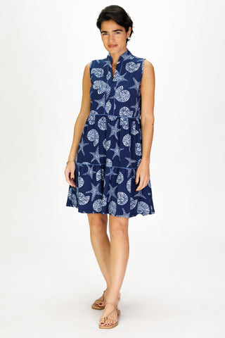 Robin Dress in Marine Mosaic