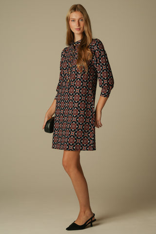 Ruth Dress in Scarlet Lattice