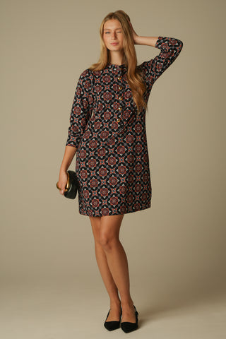 Ruth Dress in Scarlet Lattice