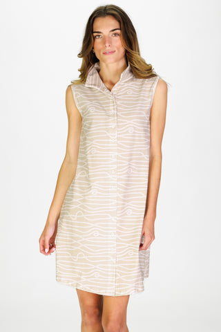 Sabrina Dress in Shoreline Twist