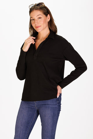 SuperSoft Shea Polo in Black