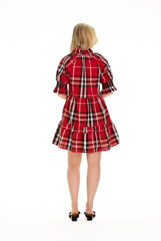 Skye Dress in Red Plaid