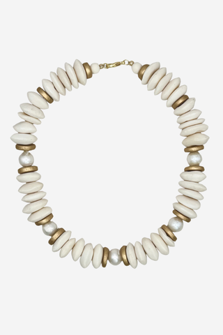 Southern Marc Lagos Collar Necklace in Bone