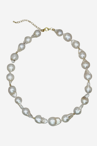Southern Marc Large Pearl Freshwater Baroque Pearl Necklace