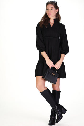 Suede Katie Dress in Black