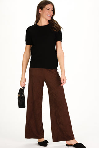 Suede Sasha Pant in Chicory