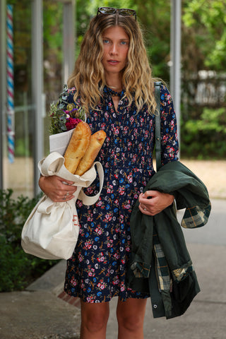 Sutton Dress in Navy Floral