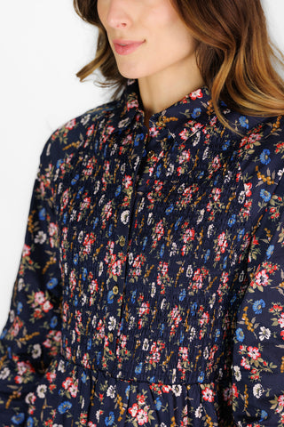 Sutton Dress in Navy Floral