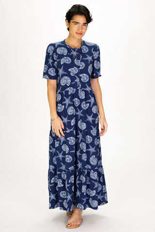 Taryn Dress in Marine Mosaic