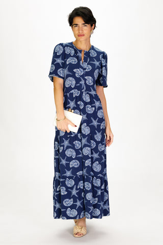 Women's Taryn Dress in Marine Mosaic