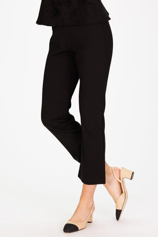 Traveling Pant in Black Stretch Ponte