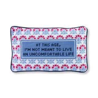 Uncomfortable Needlepoint Pillow