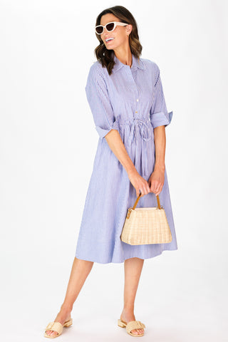 Wenzel Dress in Navy & White Stripe