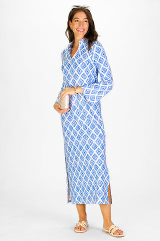 Willow Dress in Bluebell Trellis