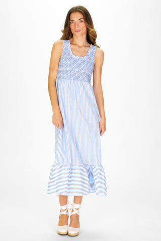 Winona Dress in Seaside Stripe