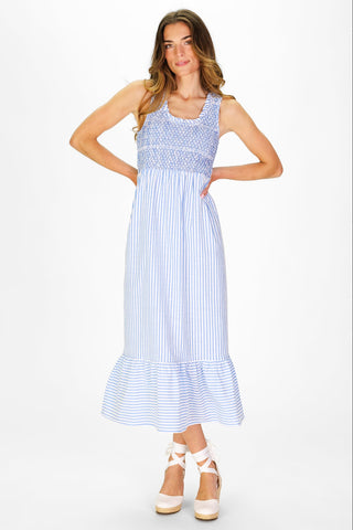 Winona Dress in Seaside Stripe