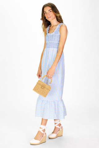 Winona Dress in Seaside Stripe