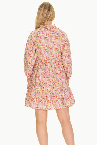 The Wren Dress in Pink Floral
