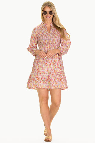 The Wren Dress in Pink Floral