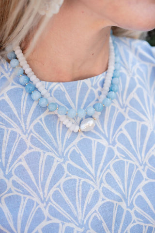Susie Quartz Beaded Necklace by Lisi Lerch