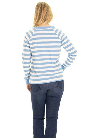 The Sunset Pullover in Heritage Stripe