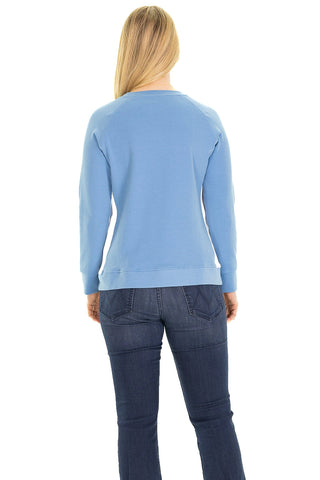 The Finley Crew Neck in Heritage Blue