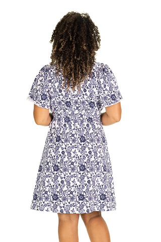 The Hannah Dress in Morning Glory