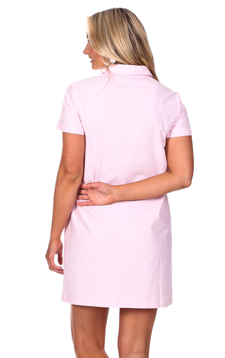 Asher Dress in Pink Oxford