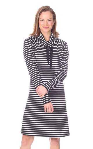 Emmerson dress black and white stripe