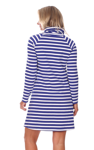 Emmerson Dress in Bright Blue Stripe