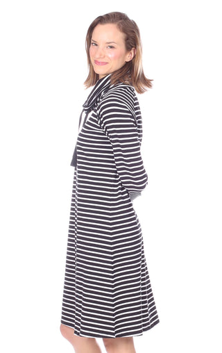 Emmerson dress black and white stripe