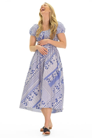 The Emmie Dress in Blue Breeze