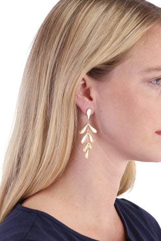 Elodie Statement Earrings in Gold