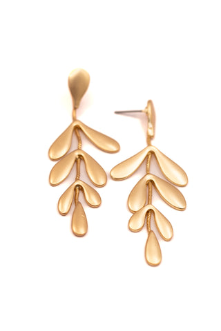 Elodie Statement Earrings in Gold
