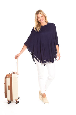 Penny Poncho in Navy