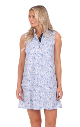 Kerry Dress in Blooming Blue