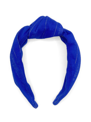 The Jones Headband - Bright Blue Metallic