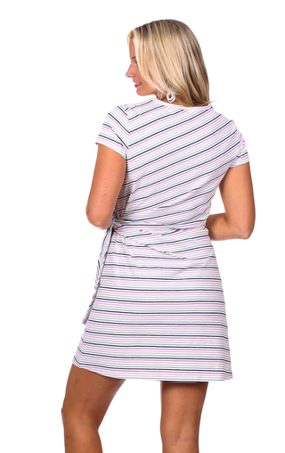 Lexi Dress in Rainbow Stripe