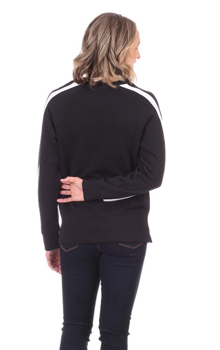 Elsie Pullover in Black with White