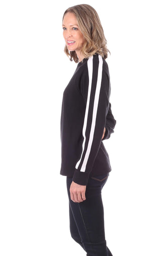 Elsie Pullover in Black with White