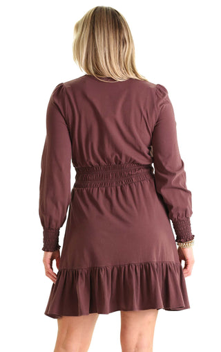Vale Dress In Chocolate