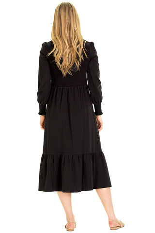 The Long Sleeve Jane Dress in Black